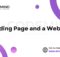 Landing Page and a Website